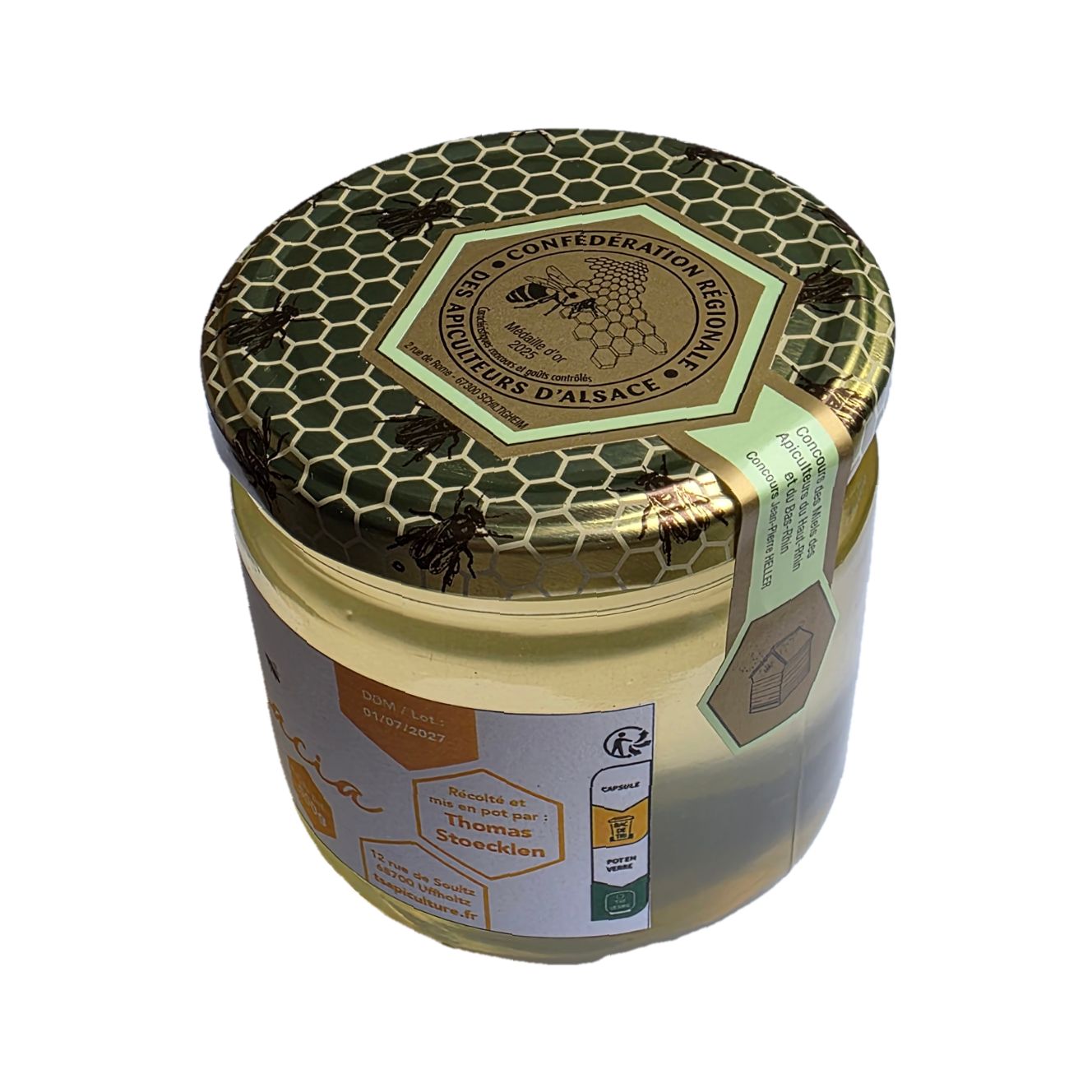 Miel d'acacia - pot 500g - Médaille d'Or – Image 2