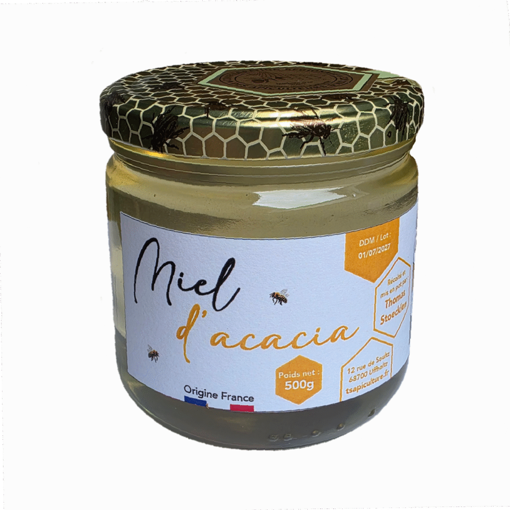 Miel d'acacia - pot 500g - Médaille d'Or