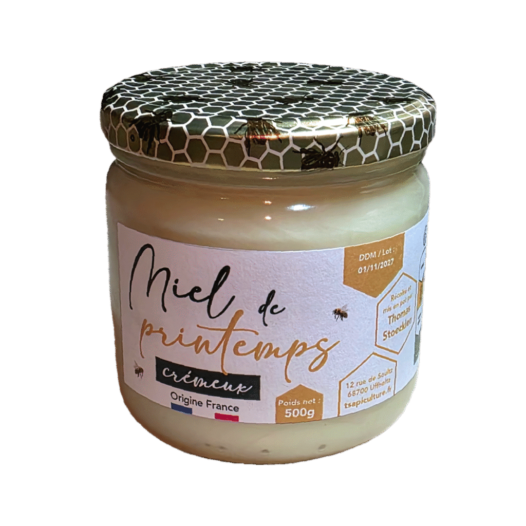 Miel de printemps crémeux - pot 500g
