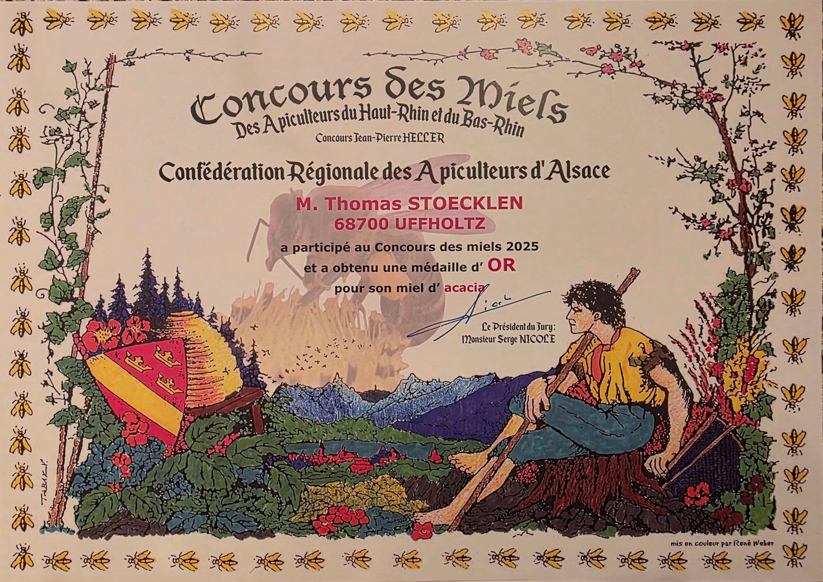 Miel d'acacia - pot 500g - Médaille d'Or – Image 3